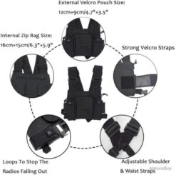 Sacs De Radio De Harnais De Talkie-walkie De Poche Réglable Sac à Dos De Talkie-walkie Sans Fil -Peltor Soldes 00002 Sacs De Radio De Harnais De Talkie walkie De Poche Reglable Sac a Dos de Talkie walkie sans Fil