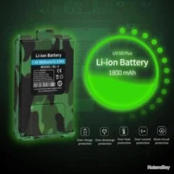 Talkie-walkie 1800mAh FM Radio VHF/UHF - UV-5R + - Camouflage - Livraison Gratuite Et Rapide -Peltor Soldes 00002 Talkie walkie 1800mAh FM radio VHF UHF Camouflage Livraison gratuite et rapide