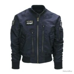 Blouson Aviateur F 35 Couleur Noir. -Peltor Soldes 00003 Blouson Aviateur F 35 Couleur Noir Taille S