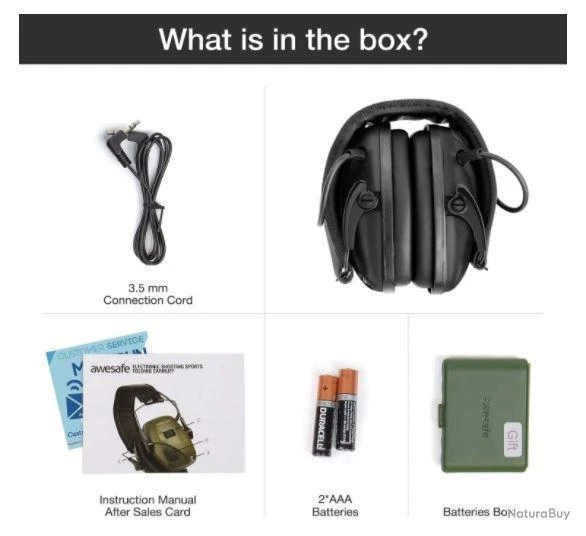 CASQUE TIR ANTI BRUIT ACTIF ELECTRONIQUE Protection Auditive 5 CASQUE TIR ANTI BRUIT ACTIF ELECTRONIQUE Protection Auditive – Image 3