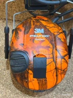 COQUES Camo Orange POUR PELTOR SPORTAC -Peltor Soldes 00003 COQUES ORANGE DIGITAL CAMO POUR PELTOR SPORTAC