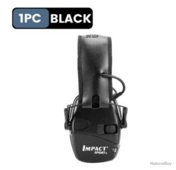 Casque Anti Bruit électronique IMPACT Noir -Peltor Soldes 00003 Casque anti bruit electronique IMPACT noir