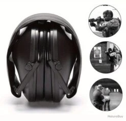 Mil-Tec Casque Anti Bruit Noir -Peltor Soldes 00003 Casque anti bruit noir