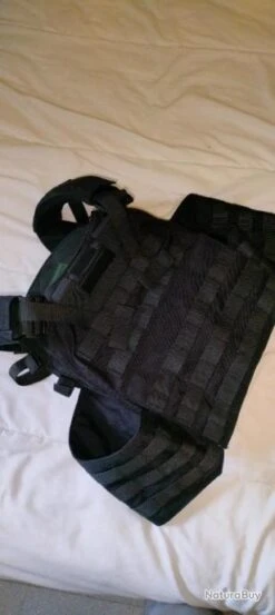 Gilet Tactique - Porte Plaques 101INC Noir -Peltor Soldes 00003 Gilet Tactique Porte Plaques 101INC noir