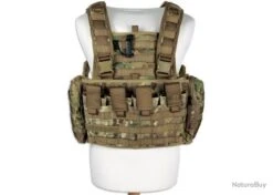 Gilet De Combat Tasmanian Tiger Rig MKII Brelage / Porte Plaque - Olive -Peltor Soldes 00003 Gilet de Combat Tasmanian Tiger Rig MKII Brelage Porte Plaque Olive