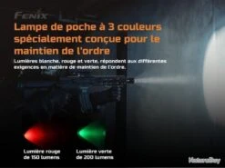 Lampe Torche Fenix TK26R - 1500 Lumens - Rouge + Vert -Peltor Soldes 00003 Lampe Torche Fenix TK26R 1500 Lumens Rouge Vert