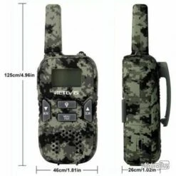 RETEVIS 2 Pcs Rt33 Mini Talkie-Walkie (portée 1km) - LIVRAISON GRATUITE !! -Peltor Soldes 00003 RETEVIS 2 Pcs Rt33 Mini Talkie Walkie portee 1km LIVRAISON GRATUITE