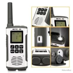 Retevis RT45 Talkie Walkie Professionnel Rechargeable 16CH 121Codes VOX LED Longue Portée 2 Paires -Peltor Soldes 00003 Retevis RT45 Talkie Walkie Professionnel Rechargeable 16CH 121Codes VOX LED Longue Portee 2 paires