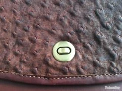 SAC BANDOUILLERE CUIR D AUTRUCHE -Peltor Soldes 00003 SAC BANDOUILLERE CUIR D AUTRUCHE