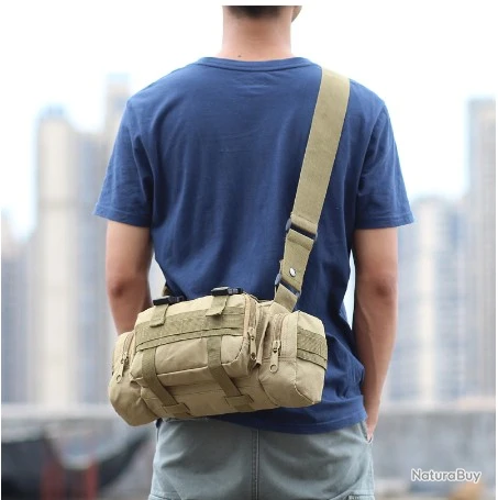 SAC MULTI USAGE ÉTANCHE ACTIVITÉ PÊCHE - CHASSE - MILITAIRE - RANDONNÉE (couleur Kaki) 4 SAC MULTI USAGE ÉTANCHE ACTIVITÉ PÊCHE - CHASSE - MILITAIRE - RANDONNÉE (couleur Kaki) – Image 3