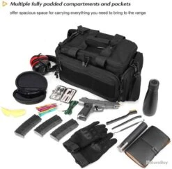 Sac De Tir Pour Pistolet Étui Souple Sacoche Tactique Pour La Chasse Le Tir Pochette Verrouillage -Peltor Soldes 00003 Sac de Tir pour Pistolet Etui Souple Sacoche Tactique pour la Chasse ou Le Tir Pochette Verrouillage