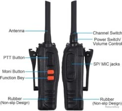 Talkie Walkie 4pcs 16 Canaux VOX LCD Batterie 1500 MAh Rechargeable Lampe Oreillette Et USB -Peltor Soldes 00003 Talkie Walkie 4pcs 16 Canaux VOX LCD Batterie 1500 mAh Rechargeable Lampe Oreillette et USB