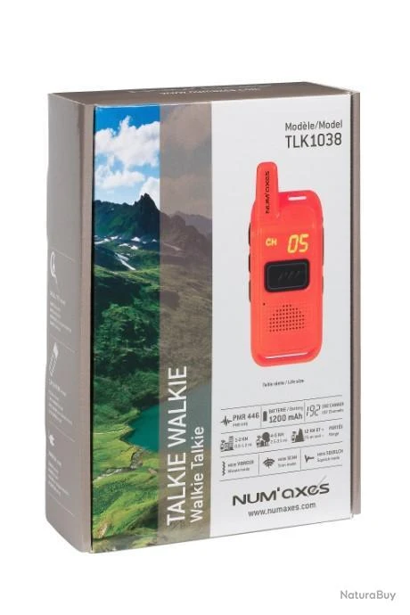 Talkie Walkie TLK1038 NUM'AXES - PMR 446 - 192 Canaux 5 Talkie Walkie TLK1038 NUM'AXES - PMR 446 - 192 Canaux – Image 3