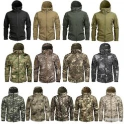 PROMO! Veste à Capuche Tactique RU Tenue Militaire Polaire Coupe-Vent Manteau Vêtement Homme Chasse -Peltor Soldes 00003 Veste a Capuche Tactique RU Tenue Militaire Polaire Coupe Vent Manteau Vetement Homme Chasse Neuf