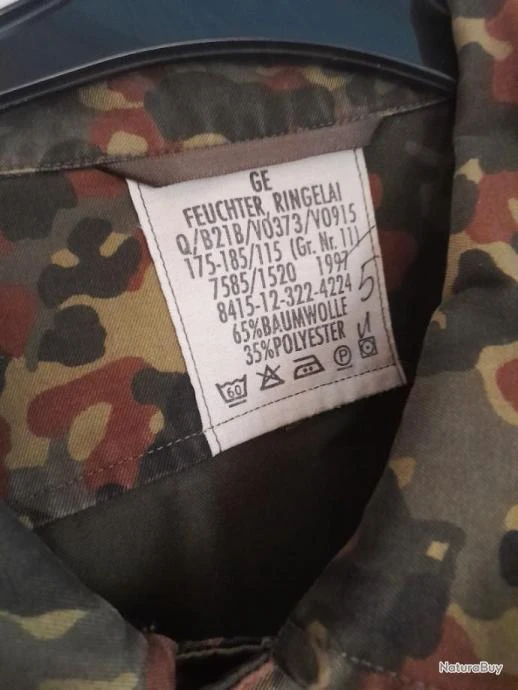 Veste Militaire Armée Allemande 5 Veste Militaire Armée Allemande – Image 3