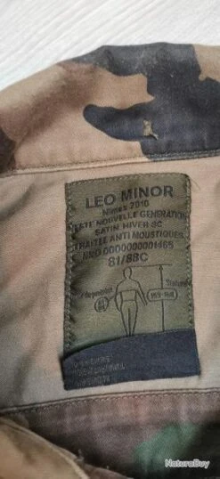 Veste Treillis LEO MINOR Hiver T81/88C -Peltor Soldes 00003 Veste treillis LEO MINOR Hiver t81 88C