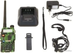 2 X Talkie Walkie VHF/UHF 144-146/430-440MHZ - FM Radio - Bi Bande - Camouflage 10 2 X Talkie Walkie VHF/UHF 144-146/430-440MHZ - FM Radio - Bi Bande - Camouflage -Peltor Soldes 00004 2 X Talkie walkie VHF UHF 144 146 430 440MHZ FM radio Bi bande Camouflage