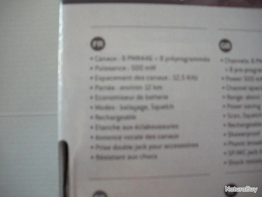 AXEL N3496- 1 PAIRE DE TALKIE WALKIE (MOD.TLK1022)NUM'AXES - NEUF!! 6 AXEL N3496- 1 PAIRE DE TALKIE WALKIE (MOD.TLK1022)NUM'AXES - NEUF!! – Image 4