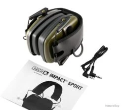 Casque Anti Bruit électronique IMPACT Noir -Peltor Soldes 00004 Casque anti bruit electronique IMPACT noir