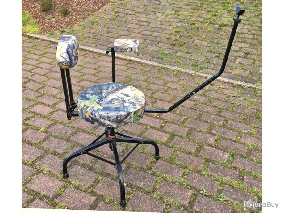 Chaise D'affût Pivotante à 360° Avec Un Support D'arme Et De Bras Réglable Pliante Matelassé 6 Chaise D'affût Pivotante à 360° Avec Un Support D'arme Et De Bras Réglable Pliante Matelassé – Image 4