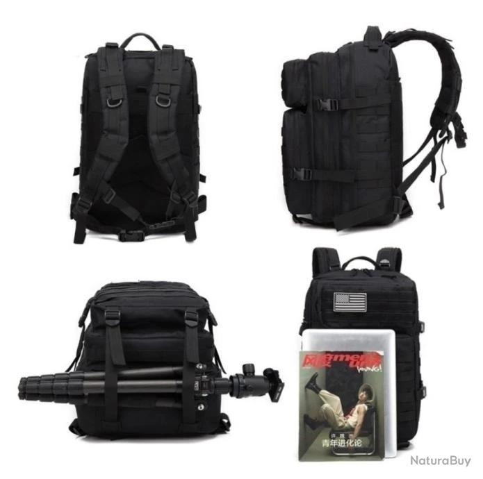 DESTOCKAGE Sac à Dos MILITAIRE CHASSE PECHE RANDONNÉE Etanche 50L Coloris CAMOUFLAGE 6 DESTOCKAGE Sac à Dos MILITAIRE CHASSE PECHE RANDONNÉE Etanche 50L Coloris CAMOUFLAGE – Image 4