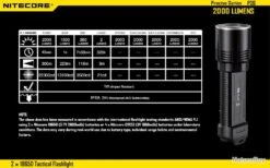 Lampe Torche Nitecore P36 - 2 000 Lumens -Peltor Soldes 00004 Lampe torche Nitecore P36 2 000 Lumens