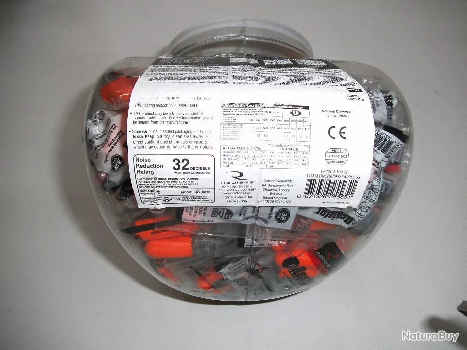 PRESENTOIR AVEC BOUCHONS D'OREILLES RADIANS PAR SACHET DE 2 RESTE 87 SACHETS 6 PRESENTOIR AVEC BOUCHONS D'OREILLES RADIANS PAR SACHET DE 2 RESTE 87 SACHETS – Image 4