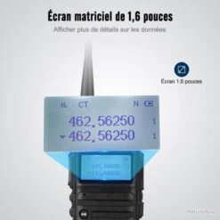 Retevis RA685 X2 Talkie Walkie Noir Radio Dual Bande VHF/UHF Longue Portée Camping Randonnée Chasse -Peltor Soldes 00004 Retevis RA685 x2 Talkie Walkie Noir Radio Dual Bande VHF UHF Longue Portee Camping Randonnee Chasse