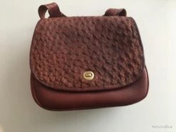 SAC BANDOUILLERE CUIR D AUTRUCHE -Peltor Soldes 00004 SAC BANDOUILLERE CUIR D AUTRUCHE