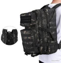 Sac à Dos Militaire Tactique Multifonction 40L Randonnée Chasse Pêche Camping Trekking Escalade -Peltor Soldes 00004 Sac a Dos Militaire Tactique Multifonction 40L Randonnee Chasse Peche Camping Trekking Escalade