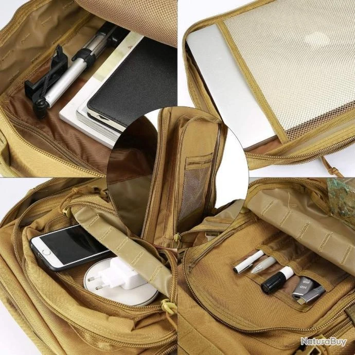 Sac à Dos Militaire Tactique Randonnée Chasse Multifonction 40L Pêche Camping Trekking Escalade 6 Sac à Dos Militaire Tactique Randonnée Chasse Multifonction 40L Pêche Camping Trekking Escalade – Image 4