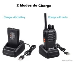 Talkie Walkie 4pcs 16 Canaux VOX LCD Rechargeable Batterie 1500 MAh Lampe Oreillette Et USB -Peltor Soldes 00004 Talkie Walkie 4pcs 16 Canaux VOX LCD Rechargeable Batterie 1500 mAh Lampe Oreillette et USB