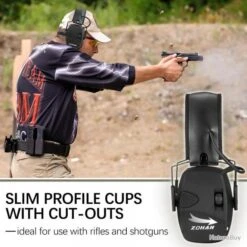 ZOHAN Casque Anti Bruit Électronique Réduction Du Bruit Protection Auditive Pour Le Tir Et Chasse -Peltor Soldes 00004 ZOHAN Casque Anti Bruit Electronique Reduction du Bruit Protection Auditive pour Le Tir et Chasse