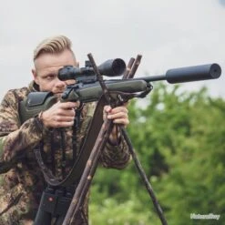 Canne De Pirsch Trépied En Châtaignier 13 Canne De Pirsch Trépied En Châtaignier -Peltor Soldes 00005 Canne de pirsch trepied en chataignier