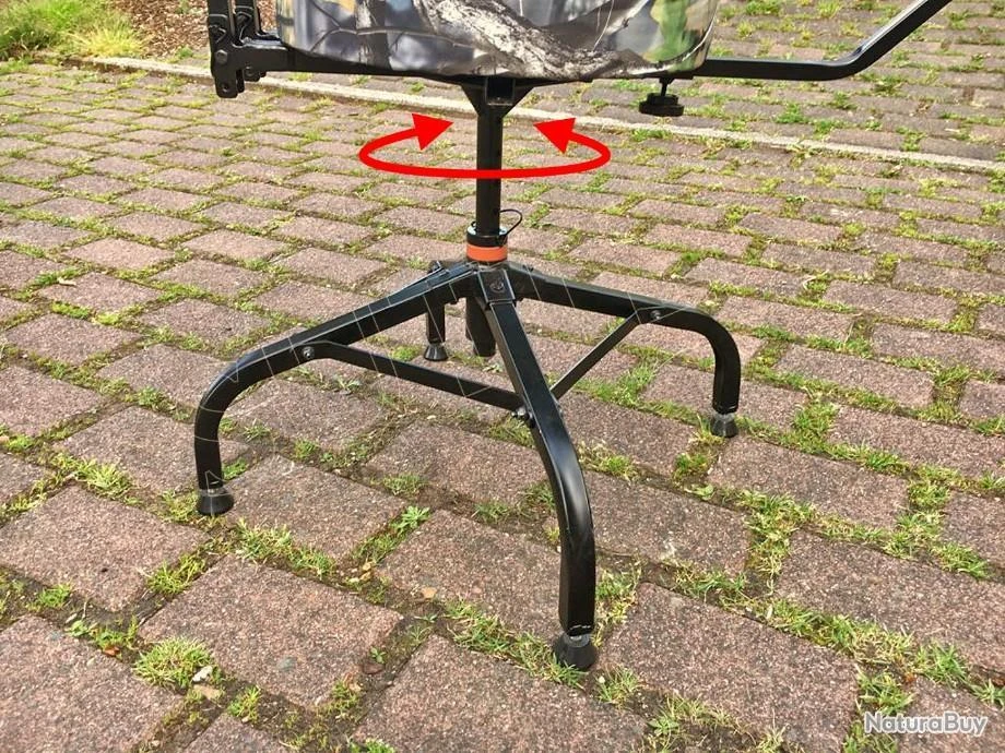 Chaise D'affût Pivotante à 360° Avec Un Support D'arme Et De Bras Réglable Pliante Matelassé 7 Chaise D'affût Pivotante à 360° Avec Un Support D'arme Et De Bras Réglable Pliante Matelassé – Image 5