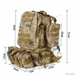 Grand Sac à Dos 55L Tactique Militaire Multifonction Camouflage Randonnée Camping Chasse 11 Grand Sac à Dos 55L Tactique Militaire Multifonction Camouflage Randonnée Camping Chasse -Peltor Soldes 00005 Grand Sac a Dos 55L Tactique Militaire Multifonction Camouflage Randonnee Camping Chasse