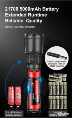 Lampe Tactique Klarus XT21X PRO - 4400Lumens Rechargeable -Peltor Soldes 00005 Lampe tactique Klarus XT21X PRO 4400Lumens rechargeable