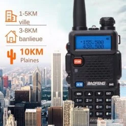 PROMO!! BAOFENG UV-5R 5W RADIO TALKIE WALKIE DOUBLE BANDE 128 CANAUX -Peltor Soldes 00005 PROMO BAOFENG UV 5R 5W RADIO TALKIE WALKIE DOUBLE BANDE 128 CANAUX