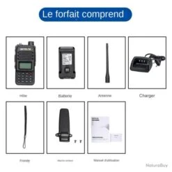 Retevis RT85 Talkie Walkie Dual Bande Radio Bidirectionnelle Émetteur Recepteur VHF/UHF Chasse Noir -Peltor Soldes 00005 Retevis RT85 Talkie Walkie Dual Bande Radio Bidirectionnelle Emetteur Recepteur VHF UHF Chasse Noir