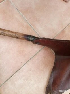 Ancienne Canne Siège Allemande Assise En Cuir. 16 Ancienne Canne Siège Allemande Assise En Cuir. -Peltor Soldes 00006 Ancienne canne siege allemande assise en cuir