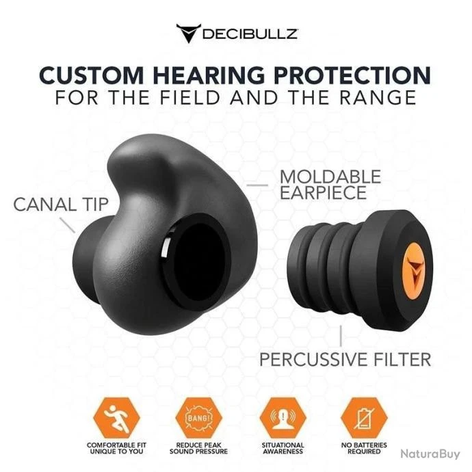 BOUCHONS D'OREILLE "PERCUSSIF" SUR MESURE | NOIR 8 BOUCHONS D'OREILLE "PERCUSSIF" SUR MESURE | NOIR – Image 6