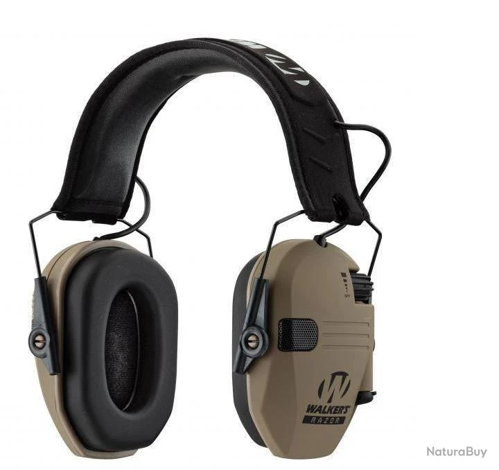 CASQUE ANTI-BRUIT ELECTRONIQUE WALKER'S RAZOR COULEUR SABLE 8 CASQUE ANTI-BRUIT ELECTRONIQUE WALKER'S RAZOR COULEUR SABLE – Image 6
