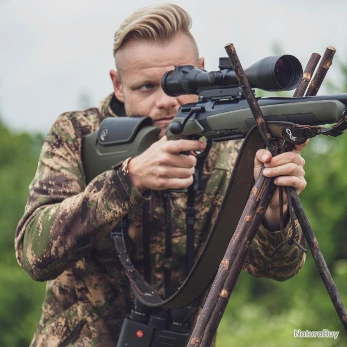 Canne De Pirsch Trépied En Châtaignier 8 Canne De Pirsch Trépied En Châtaignier – Image 6