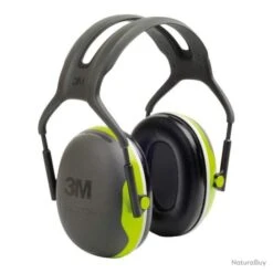 Casque 3M Peltor X4A Vert Fluo 33dB