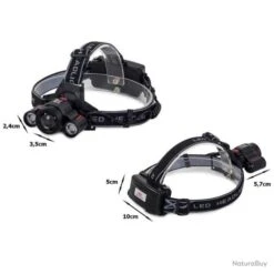 LAMPE FRONTALE TACTIQUE MILITAIRE CREE XM-L T6 PUISSANTE IPX4 ZOOM 1800 LUMEN -Peltor Soldes 00006 LAMPE FRONTALE TACTIQUE MILITAIRE CREE XM L T6 PUISSANTE IPX4 ZOOM 1800 LUMEN