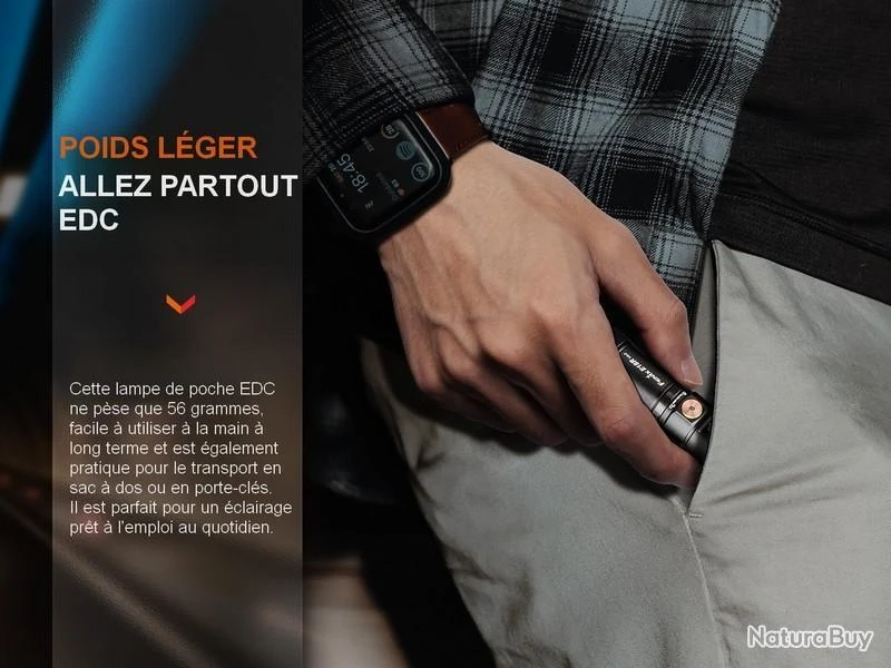 Lampe Torche Fenix E18R V2.0 - 1200 Lumens 8 Lampe Torche Fenix E18R V2.0 - 1200 Lumens – Image 6