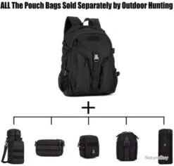 Sac à Dos Militaire Tactique Molle Grande Capacité Sac De Multifonction 40 L -Peltor Soldes 00006 Sac a Dos Militaire Tactique Molle Grande Capacite Sac de Multifonction 40 L