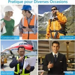 Talkie Walkie 4pcs 16 Canaux VOX LCD Rechargeable Batterie 1500 MAh Lampe Oreillette Et USB -Peltor Soldes 00006 Talkie Walkie 4pcs 16 Canaux VOX LCD Rechargeable Batterie 1500 mAh Lampe Oreillette et USB