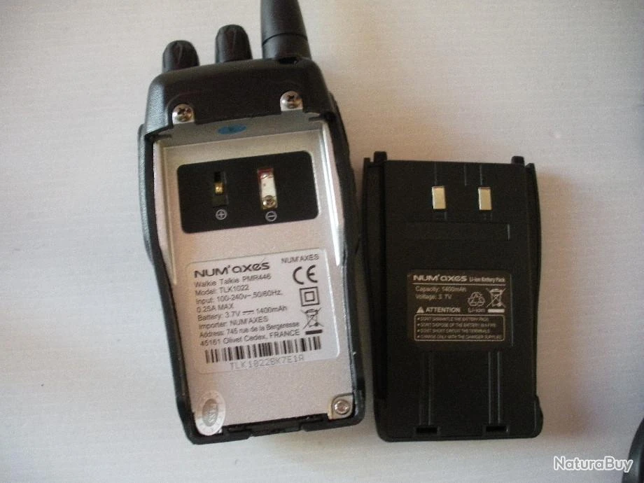 AXEL N3496- 1 PAIRE DE TALKIE WALKIE (MOD.TLK1022)NUM'AXES - NEUF!! 9 AXEL N3496- 1 PAIRE DE TALKIE WALKIE (MOD.TLK1022)NUM'AXES - NEUF!! – Image 7