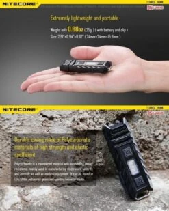 Lampe THUMB 85Lumens Balisage Rouge | NITECORE -Peltor Soldes 00007 Lampe THUMB 85Lumens balisage Rouge